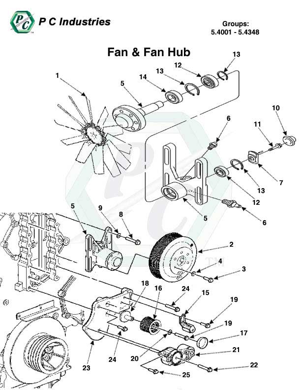 5.4001 - 5.4348 Fan & Fan Hub.jpg - Diagram